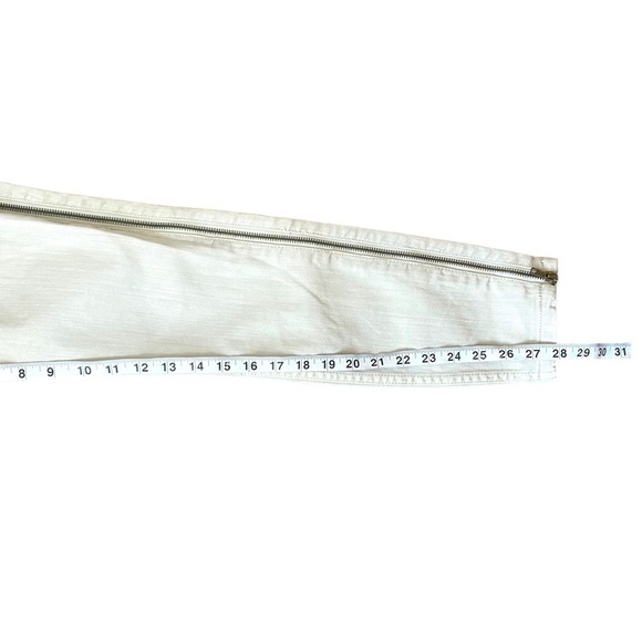Free People Levon Zipper Skinny Jeans- Bone - Picture 14 of 14